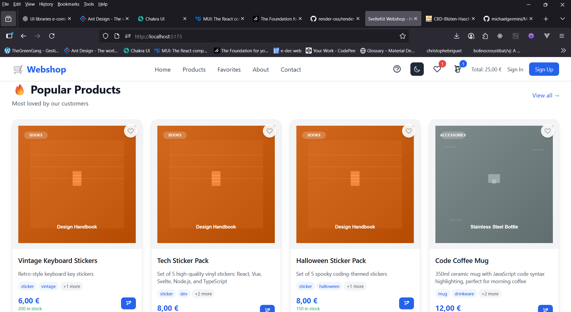 Product catalog with advanced filtering and search